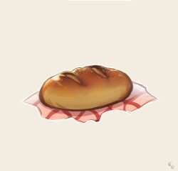 Rule 34 | artist name, bread, brown background, commentary, commission, english commentary, food, food focus, napkin, no humans, original, oz sumire, simple background, still life, tagme