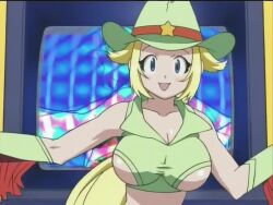 Rule 34 | 1girl, animated, arcade gamer fubuki, arm up, armpits, ass, ass focus, ass shake, blonde hair, blue eyes, boots, breasts, bursting breasts, cleavage, close-up, clothing cutout, cowboy hat, dancing, denim, denim shorts, happy, hat, keroro gunsou, large breasts, long hair, looking at viewer, looking back, melody honey, midriff, multiple views, navel, open mouth, shorts, sideboob, smile, solo, tagme, underboob, underboob cutout, video