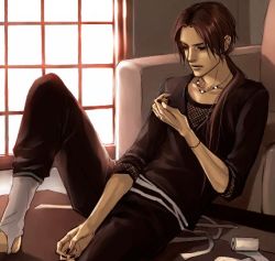 Rule 34 | bandages, black hair, bracelet, jewelry, lily (artist), lowres, male focus, nail polish, naruto, naruto (series), necklace, solo, uchiha itachi