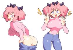 Rule 34 | 1girl, ass, hibari (senran kagura), pink hair, senran kagura, solo