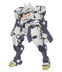 Rule 34 | absurdres, assault visor, clenched hands, command wolf, commentary request, full body, highres, mecha, mituo sakinori, no humans, redesign, robot, science fiction, shirt, solo, white shirt, zoids