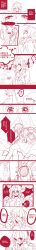 Rule 34 | absurdres, ahoge, braid, chinese text, comic, highres, long image, luo tianyi, monochrome, red theme, tagme, tall image, vocaloid, vocanese, yuezheng ling