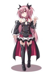Rule 34 | 10s, 1girl, female focus, full body, gothic lolita, krul tepes, lolita fashion, long hair, owari no seraph, red eyes, simple background, solo, standing, thighhighs, vampire, very long hair, white background
