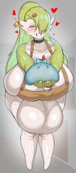 Rule 34 | 1futa, 2023, absurdres, autopaizuri, bottomless, breasts, cleavage, colored skin, condom, creatures (company), cum, curvy, dripping, ear piercing, earrings, erection, furry, futanari, gaikiken, game freak, gardevoir, gen 3 pokemon, gigantic breasts, gigantic testicles, green hair, hair over one eye, handsfree paizuri, highres, holding, jewelry, large penis, long hair, looking at viewer, masturbation, nintendo, overalls, paizuri, paizuri under clothes, penis, piercing, pokemon, precum, red eyes, smile, solo, testicles, thick thighs, thighs, used condom, white skin, wide hips