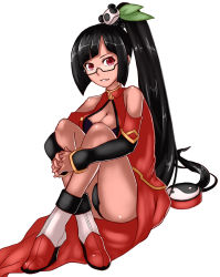 Rule 34 | arc system works, ass, blazblue, blazblue: calamity trigger, breasts, cleavage, glasses, litchi faye ling, long hair, panda, very long hair