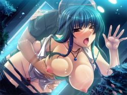 Rule 34 | 10s, 1boy, 1girl, against glass, bent over, blush, breast press, breasts, breasts on glass, censored, cousins, doggystyle, game cg, hetero, higashide kei, incest, large breasts, long hair, mosaic censoring, nee summer!, nipples, open mouth, panties, panty pull, sex, sex from behind, sumeragi kohaku, takeuchi yuuta, underwear, vaginal