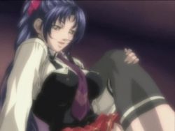 Rule 34 | 00s, 2girls, animated, animated gif, bible black, bible black gaiden, black legwear, blue hair, bouncing breasts, bow, breasts, clothes lift, drill hair, hair bow, implied sex, kozono nami, large breasts, leg hold, long hair, mochida junko, motion blur, multiple girls, no panties, open mouth, out-of-frame censoring, ponytail, school uniform, skirt, skirt lift, thighhighs, tribadism, very long hair, yellow eyes, yuri