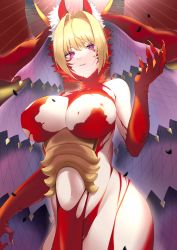 Rule 34 | 1girl, absurdres, ahoge, animal ear fluff, animal ears, blonde hair, breasts, fate/grand order, fate/grand order arcade, fate (series), hair intakes, highres, large breasts, long hair, looking at viewer, nero claudius (fate), nero claudius (fate) (all), oxygen mask (oxygenmask233), queen draco (beast vi/s) (fate), queen draco (fate), red eyes, revealing clothes, solo