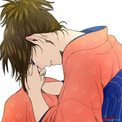 Rule 34 | 1girl, 3mm, brown hair, crying, gintama, japanese clothes, ponytail, shimura tae, solo