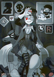 Rule 34 | 1girl, arm support, arm up, ascot, boots, bright pupils, chain, commentary request, creatures (company), crossed legs, game freak, gen 1 pokemon, gen 8 pokemon, gloves, haraya, hat, holding, holding poke ball, logo, lyra (pokemon), monocle, nintendo, official alternate costume, opaque monocle, pantyhose, poke ball, poke ball (basic), pokemon, pokemon (creature), pokemon hgss, pokemon masters ex, rattata, red eyes, shauna (pokemon), shauna (special costume) (pokemon), signature, sitting, skirt, spot color, steven stone, steven stone (special costume), team flare, team galactic, team rocket, team rocket uniform, team skull, thievul, top hat, ultra ball, watermark, white pupils, zinnia (pokemon), zinnia (special costume) (pokemon)
