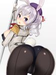 Rule 34 | 10s, animated, ass, ass shake, bouncing breasts, breasts, kantai collection, kashima (kancolle), kuro chairo no neko, large breasts, thighhighs, video, video, white hair