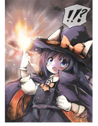 Rule 34 | !?, 1girl, adapted costume, asashio (kancolle), black hair, blue eyes, blush, buttons, cape, dress, fire, gloves, hair between eyes, halloween, hat, kantai collection, kouba, long hair, long sleeves, neck ribbon, nib pen (medium), official alternate costume, open mouth, pinafore dress, pleated skirt, pyrokinesis, ribbon, school uniform, shirt, skirt, sleeveless, sleeveless dress, smile, solo, traditional media, white gloves, white shirt, witch hat