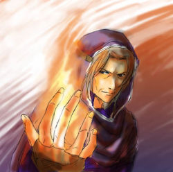Rule 34 | 1boy, brown hair, fire, lockswell, lowres, male focus, solo, valkyrie profile: covenant of the plume, valkyrie profile (series)
