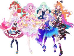 Rule 34 | 6+girls, aikatsu! (series), aikatsu planet!, ann (aikatsu!), beat (aikatsu planet!), gold hair, hana (aikatsu planet!), hinata meisa, itoi sala, kurimu ann, motoya shiori, multiple girls, official art, orange hair, otoha mao, pink hair, ponytail, q-pit, rose (aikatsu planet!), ruli (aikatsu planet!), sala (aikatsu planet!), shiori (aikatsu planet!), tamaki ruli, tsukishiro ayumi, twintails, umekouji kyouko