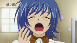 Rule 34 | 10s, 1boy, animated, animated gif, blue hair, cardfight!! vanguard, indoors, lowres, male focus, sendou aichi, solo, window, yawning