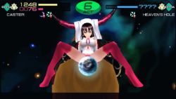Rule 34 | 10s, 1girl, 3d, animated, animated gif, black hair, boots, breasts, earth (planet), facial mark, fate/extra, fate/extra ccc, fate (series), female focus, forehead mark, horns, large breasts, long hair, multicolored hair, nun, orgasm, pink footwear, pink hair, sessyoin kiara, sexually suggestive, sideboob, yellow eyes