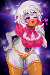 Rule 34 | 1girl, breasts, chica, chica (five nights at freddy&rsquo;s 2), chica (fnia), five nights at freddy&#039;s, five nights at freddy&#039;s 2, five nights in anime, five nights in anime 2, large breasts, solo, thick thighs, thighs