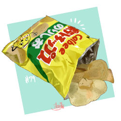 Rule 34 | absurdres, bag of chips, chips (food), food, food focus, highres, no humans, original, potato chips, still life, takisou sou