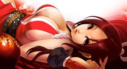 Rule 34 | 1girl, breasts, cleavage, falcoon, fatal fury, highres, large breasts, official art, shiranui mai, sideboob, snk, tagme, the king of fighters