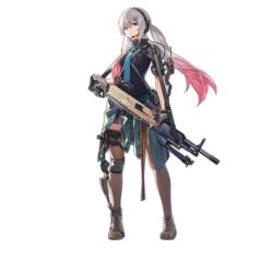 Rule 34 | 1girl, ammunition, ammunition belt, aqua necktie, bag, belt, bipod, black thighhighs, blue eyes, blue jacket, blue shirt, boots, breast pocket, brown thighhighs, bullet, character name, clothes around waist, cross-laced footwear, exoskeleton, expressionless, eyebrows, full body, general dynamics, girls&#039; frontline, gloves, grey hair, gun, hair between eyes, hair ornament, hairclip, headphones, headset, high collar, holding, holding gun, holding weapon, holster, jacket, jacket around waist, knee pads, lace-up boots, lightweight medium machine gun, lonestar future weapons, looking at viewer, lwmmg (girls&#039; frontline), lwmmg (mod3) (girls&#039; frontline), machine gun, mod3 (girls&#039; frontline), multicolored hair, necktie, off shoulder, official alternate costume, official art, pink hair, pocket, prototype design, radio, rff (3 percent), scope, shirt, short shorts, shorts, single knee pad, sleeves rolled up, solo, strap, thigh strap, thighhighs, transparent background, true velocity, twintails, walking, weapon, x hair ornament