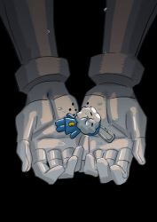 Rule 34 | 1girl, absurdres, black background, commentary request, cool (gundam suisei no majo), gloves, gundam, gundam suisei no majo, hand focus, highres, charm (object), korean commentary, miorine rembran, simple background, snapagi, solo, tears