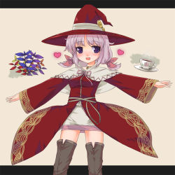 Rule 34 | blush, cup, ktsecond, melody (rune factory), rune factory, solo, teacup, thighhighs, zettai ryouiki