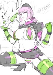 Rule 34 | artist request, boots, clipboard, condom, fate/grand order, fate (series), femdom, florence nightingale (fate), gloves, hat, latex, latex gloves, nurse, nurse cap, pink hair, prostate, prostate milking, stethoscope, florence nightingale (trick or treatment) (fate)