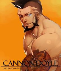 Rule 34 | 1boy, abs, arm tattoo, bandaid, bandaid on cheek, bandaid on face, bara, bare pectorals, beard, black hair, bulge, character name, completely nude, cyphers, damian doyle (cyphers), dark-skinned male, dark skin, facial hair, gomtang, large pectorals, male focus, male pubic hair, mature male, mohawk, muscular, muscular male, navel, navel hair, nipples, nude, pectoral cleavage, pectorals, penis, pubic hair, short hair, sideburns, sidepec, solo, stomach, stubble, tattoo, thick thighs, thighs, third-party source
