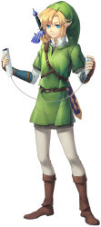 Rule 34 | 1boy, bad id, bad pixiv id, blonde hair, blue eyes, controller, game console, game controller, gloves, hat, link, long image, male focus, nintendo, pointy ears, smile, solo, sword, tall image, the legend of zelda, the legend of zelda: twilight princess, tonykun, weapon, wii, wii remote