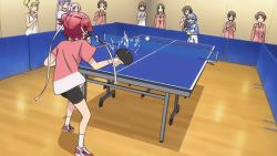 Rule 34 | animated, animated gif, itsumo hokuto, multiple girls, shakunetsu no takkyuu musume, table tennis, tsumujikaze koyori