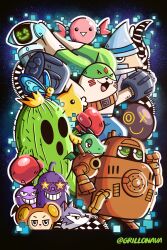 Rule 34 | boxing gloves, cactus, digimon, digimon (creature), digimon story: cyber sleuth, galgomon, guardromon, highres, plant, smile, spines, togemon