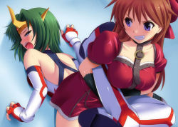 Rule 34 | 2girls, boots, bow, breasts, brown hair, collar, digdug006, dress, green eyes, green hair, hair ribbon, leotard, long hair, multiple girls, mutou megumi, open mouth, purple eyes, ribbon, scorpion deathlock, short hair, sonic cat, submission, submission hold, sweat, thighhighs, tiara, very long hair, wrestle angels, wrestle angels survivor, wrestle angels survivor 2, wrestling, wrestling outfit