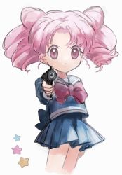 Rule 34 | bishoujo senshi sailor moon, chibi usa, gun, highres, tagme, weapon