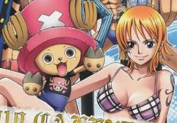 Rule 34 | 1girl, breasts, lowres, nami (one piece), one piece, reindeer, smile, tail, tony tony chopper