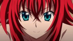 Rule 34 | 10s, 1girl, animated, animated gif, blue eyes, breasts, demon girl, female focus, high school dxd, high school dxd born, large breasts, long hair, nipples, nude, red hair, rias gremory, screencap, solo