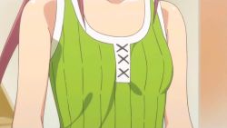 Rule 34 | animated, animated gif, bra, breasts, clothes lift, flat chest, kissxsis, lingerie, long hair, shirt lift, suminoe riko, underwear