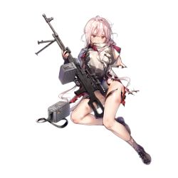 Rule 34 | 1girl, ammunition belt, ammunition box, animal hood, baggy clothes, black gloves, breasts, cat hood, closed mouth, covering own mouth, dirty, dsmile, fingerless gloves, frown, full body, general-purpose machine gun, girls&#039; frontline, gloves, gun, holding, holding gun, holding weapon, hood, hood down, hooded jacket, jacket, large breasts, leotard, long hair, machine gun, magazine (weapon), nail polish, official art, open clothes, open jacket, pink hair, pocket, purple footwear, purple nails, purple socks, reclining, red eyes, scope, shiny skin, shoes, sidelocks, sitting, skindentation, sneakers, socks, solo, strap, taut clothes, taut leotard, thigh strap, thighs, torn clothes, torn jacket, torn leotard, torn socks, transparent background, tripod, turtleneck, ukm-2000, ukm-2000 (girls&#039; frontline), watermark, weapon