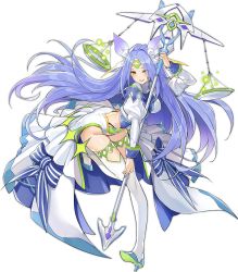 Rule 34 | 1girl, ark order, artist request, balance scale, blue bow, blue hair, boots, bow, breasts, dress, full body, hair bow, high heel boots, high heels, holding, holding polearm, holding weapon, juliet sleeves, large breasts, libra (ark order), long hair, long sleeves, official art, polearm, puffy sleeves, sidelocks, sleeve cuffs, solo, tachi-e, thigh boots, thighhighs, transparent background, very long hair, weapon, weighing scale, white bow, white dress, white footwear, yellow eyes