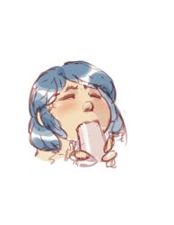 Rule 34 | 1boy, 1girl, animated, animated gif, blue hair, catria (fire emblem), fellatio, fire emblem, fire emblem: mystery of the emblem, hetero, intelligent systems, nintendo, nude, oral, penis, poly-afterdark, short hair, tagme, uncensored