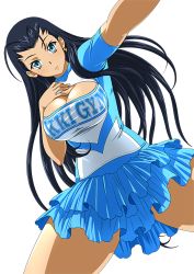 Rule 34 | 1girl, black hair, breasts, cleavage, cleavage cutout, clothing cutout, highres, ikkitousen, kakouen myousai, large breasts, long hair, solo, standing