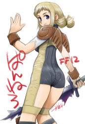 Rule 34 | 00s, 1girl, ahhazzz, blonde hair, blue eyes, braid, breasts, final fantasy, final fantasy xii, kneepits, long hair, penelo, solo, twin braids, twintails