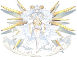 Rule 34 | 1girl, ark order, artist request, blue eyes, bow, bowtie, breasts, center opening, closed mouth, date a live, detached sleeves, dress, elbow gloves, energy wings, feathers, full body, gloves, gold trim, halo, high heels, highres, looking at viewer, mechanical wings, multiple wings, official art, outstretched arms, puffy short sleeves, puffy sleeves, shoes, short hair, short sleeves, sidelocks, small breasts, smile, smoke, solo, tachi-e, thighhighs, thighs, tobiichi origami, transparent background, veil, white bow, white bowtie, white dress, white feathers, white footwear, white gloves, white hair, white thighhighs, wings, yellow wings, zettai ryouiki