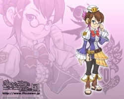 Rule 34 | 1girl, chime, clavat, final fantasy, final fantasy crystal chronicles, final fantasy crystal chronicles: my life as a king, glasses, hat, official art, official wallpaper, sandals, selkie, solo, thighhighs, wallpaper, zoom layer