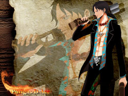 Rule 34 | 1boy, abs, belt, belt buckle, black hair, black pants, character name, collar, dual wielding, fire, formal, freckles, gun, hat, holding, jacket, jewelry, jolly roger, male focus, muscular, necklace, one piece, one piece: strong world, open clothes, open shirt, pants, pirate, polka dot, polka dot shirt, portgas d. ace, raphael1864, rifle, sawed-off shotgun, shirt, short hair, shotgun, skull, solo, spots, stampede string, standing, suit, weapon, zoom layer