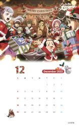 Rule 34 | absurdres, asta (black clover), black clover, black hair, breasts, calendar, charmy pappitson, christmas, christmas tree, cleavage, closed eyes, finral roulacase, gauche adlai, gordon agrippa, grey (black clover), hat, highres, long hair, luck voltia, magna swing, medium breasts, noelle silva, official art, open mouth, pink hair, purple eyes, santa hat, silver hair, smile, twintails, vanessa enoteca, yami sukehiro
