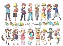 Rule 34 | 6+boys, 6+girls, beanie, blue (pokemon) (cosplay), boots, brendan (pokemon), brendan (pokemon) (cosplay), bulbasaur, charmander, chikorita, chimchar, cosplay, costume switch, creatures (company), cyndaquil, dawn (pokemon), dawn (pokemon) (cosplay), dual persona, ethan (pokemon), ethan (pokemon) (cosplay), flame-tipped tail, game freak, gen 1 pokemon, gen 2 pokemon, gen 3 pokemon, gen 4 pokemon, gen 5 pokemon, green (pokemon), hasumiya, hat, hilbert (pokemon), hilbert (pokemon) (cosplay), hilda (pokemon), kris (pokemon), kris (pokemon) (cosplay), leaf (pokemon), leaf (pokemon) (cosplay), leggings, lucas (pokemon), lucas (pokemon) (cosplay), lyra (pokemon), lyra (pokemon) (cosplay), may (pokemon), may (pokemon) (cosplay), may (pokemon emerald), mudkip, multiple boys, multiple girls, nate (pokemon), nate (pokemon) (cosplay), nintendo, oshawott, pantyhose, pink footwear, piplup, pokemon, pokemon bw, pokemon bw2, pokemon dppt, pokemon frlg, pokemon gsc, pokemon hgss, pokemon rgby, pokemon rgby beta, pokemon rse, prototype design, red (pokemon), red (pokemon) (cosplay), red (pokemon frlg), rosa (pokemon), rosa (pokemon) (cosplay), snivy, squirtle, starter pokemon trio, tepig, thighhighs, torchic, totodile, treecko, turtwig