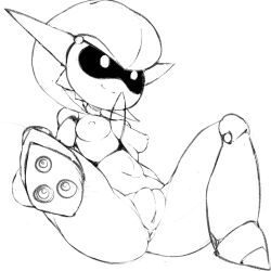 Rule 34 | 1girl, anus, bob cut, breasts, cleft of venus, closed mouth, completely nude, creatures (company), feet, female focus, fir3born, full body, game freak, gardevoir, gen 3 pokemon, greyscale, happy, highres, humanoid robot, joints, leaning back, leg up, lineart, mechanization, monochrome, navel, nintendo, nipples, nude, pokemon, pokemon (creature), presenting, pussy, robot, robot joints, short hair, simple background, sitting, sketch, small breasts, smile, solo, split mouth, spread legs, stomach, transparent, uncensored, white background