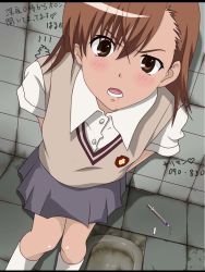 Rule 34 | brown hair, rape, school uniform, short hair, skirt, toaru kagaku no railgun, toaru majutsu no index