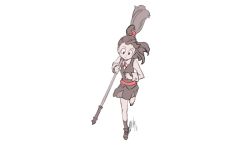 Rule 34 | 10s, 1girl, animated, animated gif, broom, hori takafumi, kagari atsuko, little witch academia, long hair, running, skirt, solo, uniform