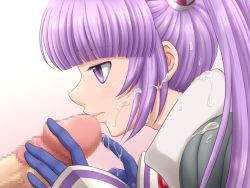 Rule 34 | 1boy, 1girl, ass, clothed sex, cum, fellatio, from behind, gloves, hetero, kiikii (kitsukedokoro), oral, penis, sophie (tales), tales of (series), tales of graces, twintails